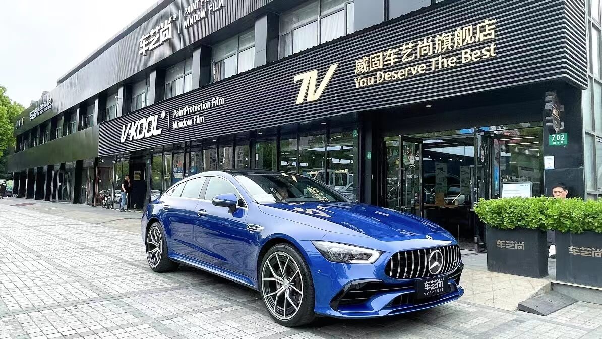 奔馳AMG GT50  在上海裝貼威固隔熱膜怎么選門店？