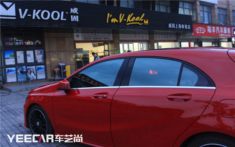 側(cè)窗K28 貼膜施工后效果