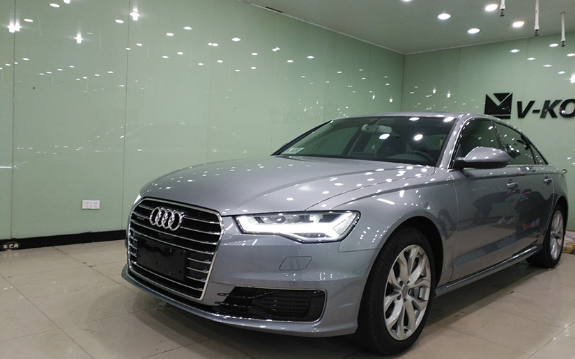  A6在車藝尚吳中路店貼V70+K28施工后效果展示