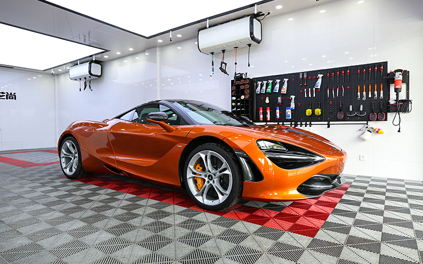 橘色邁凱倫720S  車藝尚威固御水店