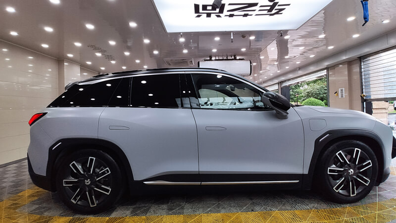 蔚來ES6施工威固啞光車衣，質(zhì)感更上一層樓