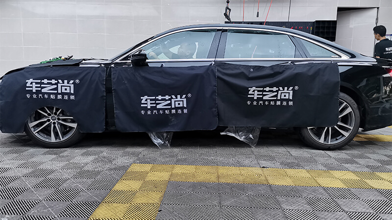 奧迪A6施工威固隔熱膜案例展示
