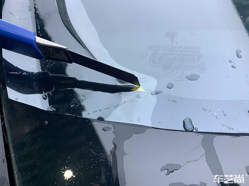 特斯拉Model 3施工威固隔熱膜案例（圖片展示九）