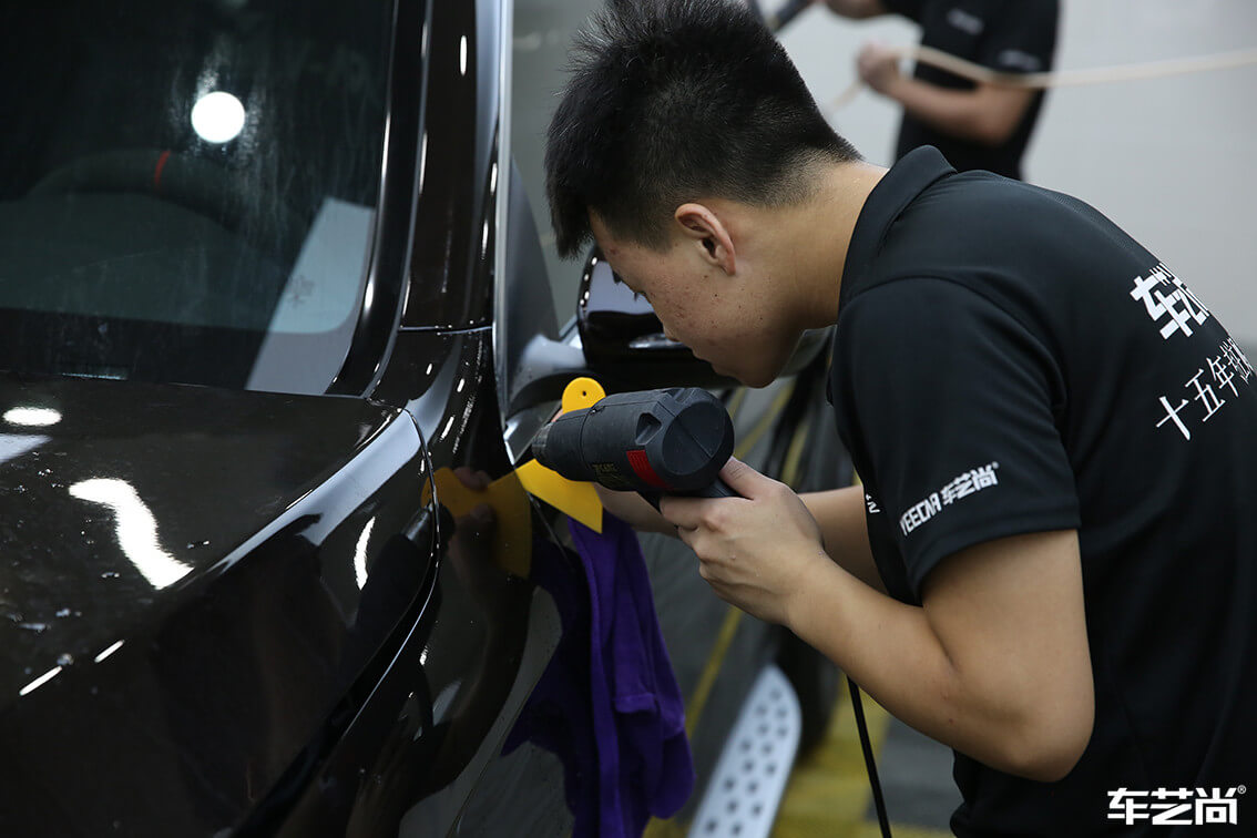 奔馳 GLC300施工威固隱形車(chē)衣案例流程展示（12）
