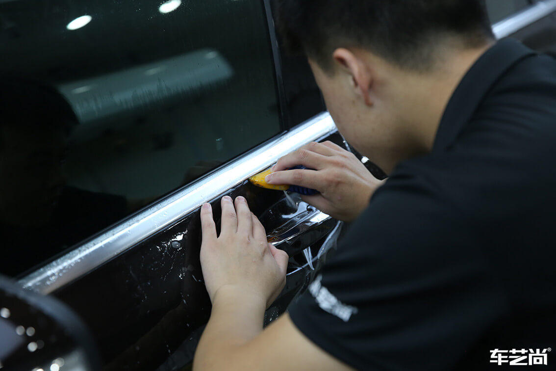 奔馳 GLC300施工威固隱形車(chē)衣案例流程展示（10）