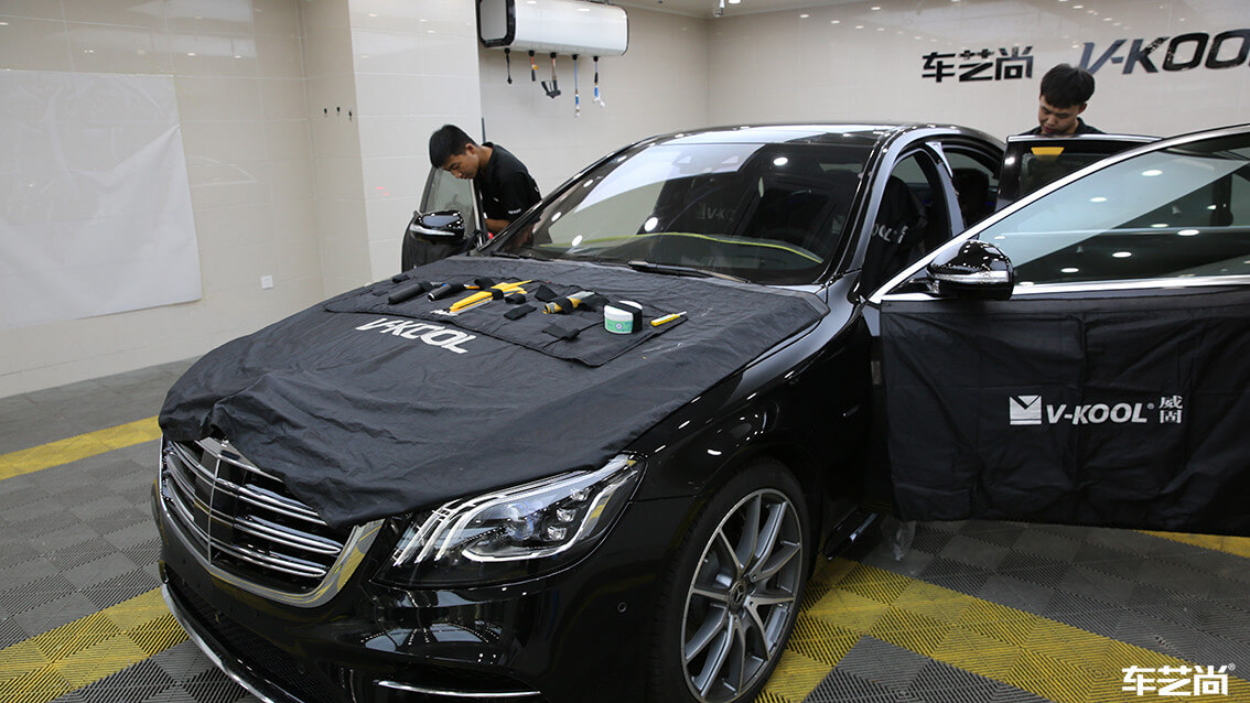 奔馳 S450L裝貼威固隔熱膜效果怎么樣（9）