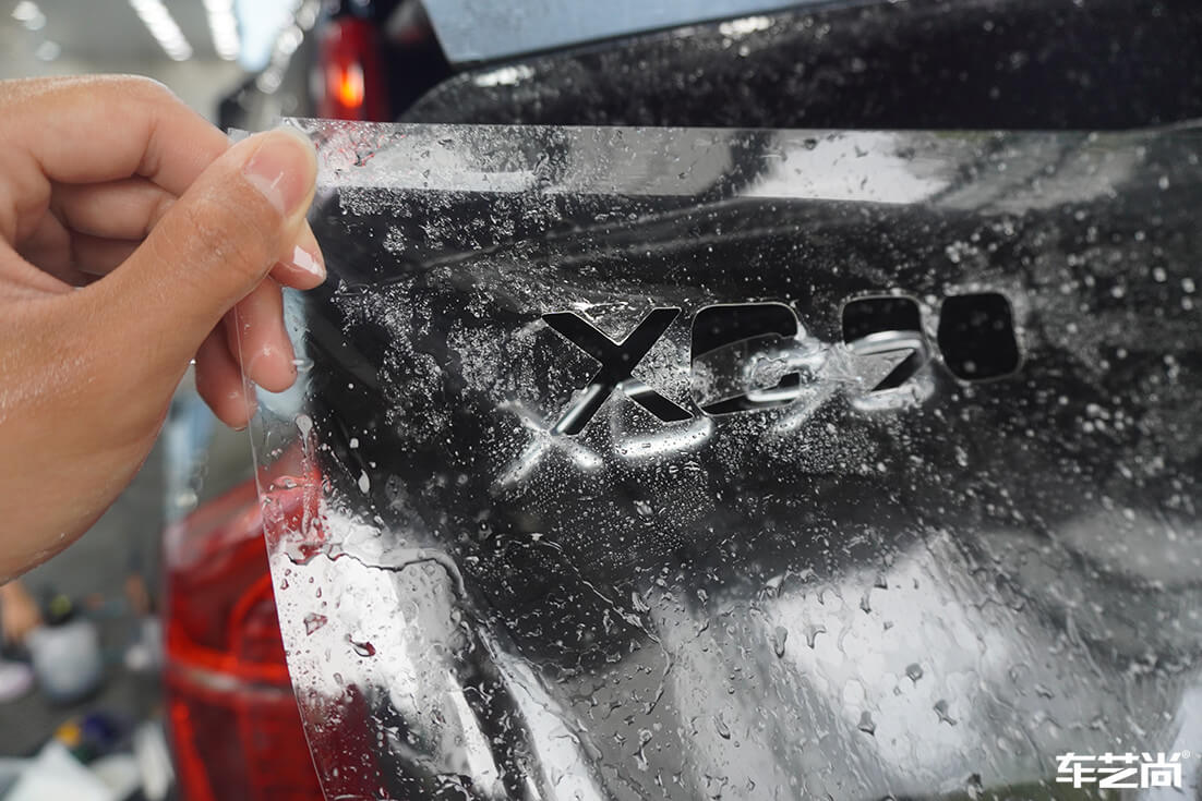 沃爾沃XC90貼隱形車衣施工流程案例展示（12）
