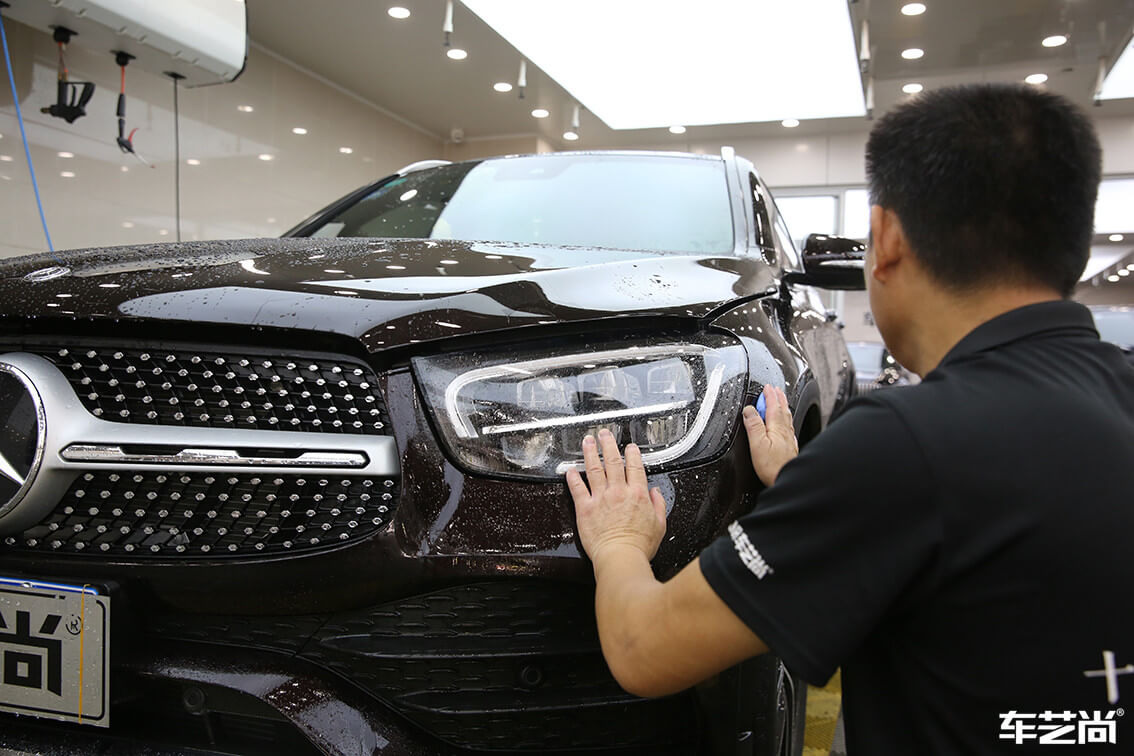 奔馳 GLC300施工威固隱形車(chē)衣案例流程展示（5）