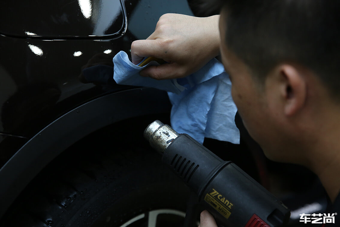 奔馳 GLC300施工威固隱形車(chē)衣案例流程展示（11）