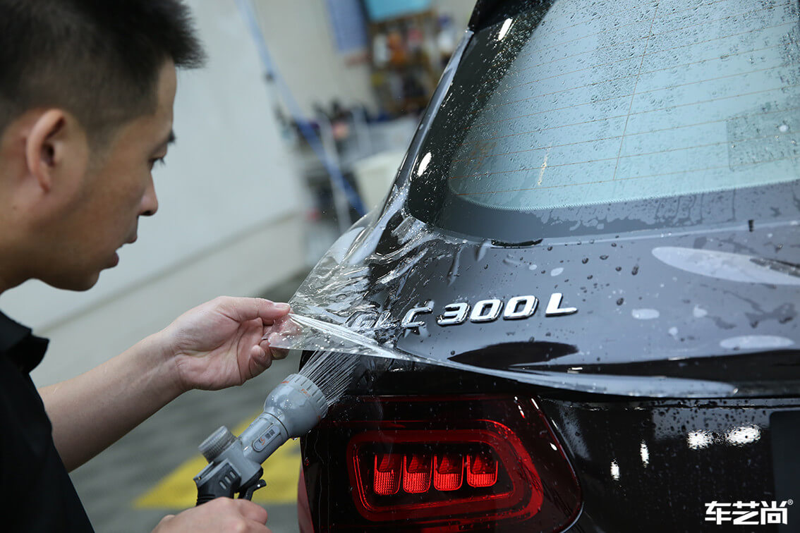 奔馳 GLC300施工威固隱形車(chē)衣案例流程展示（15）