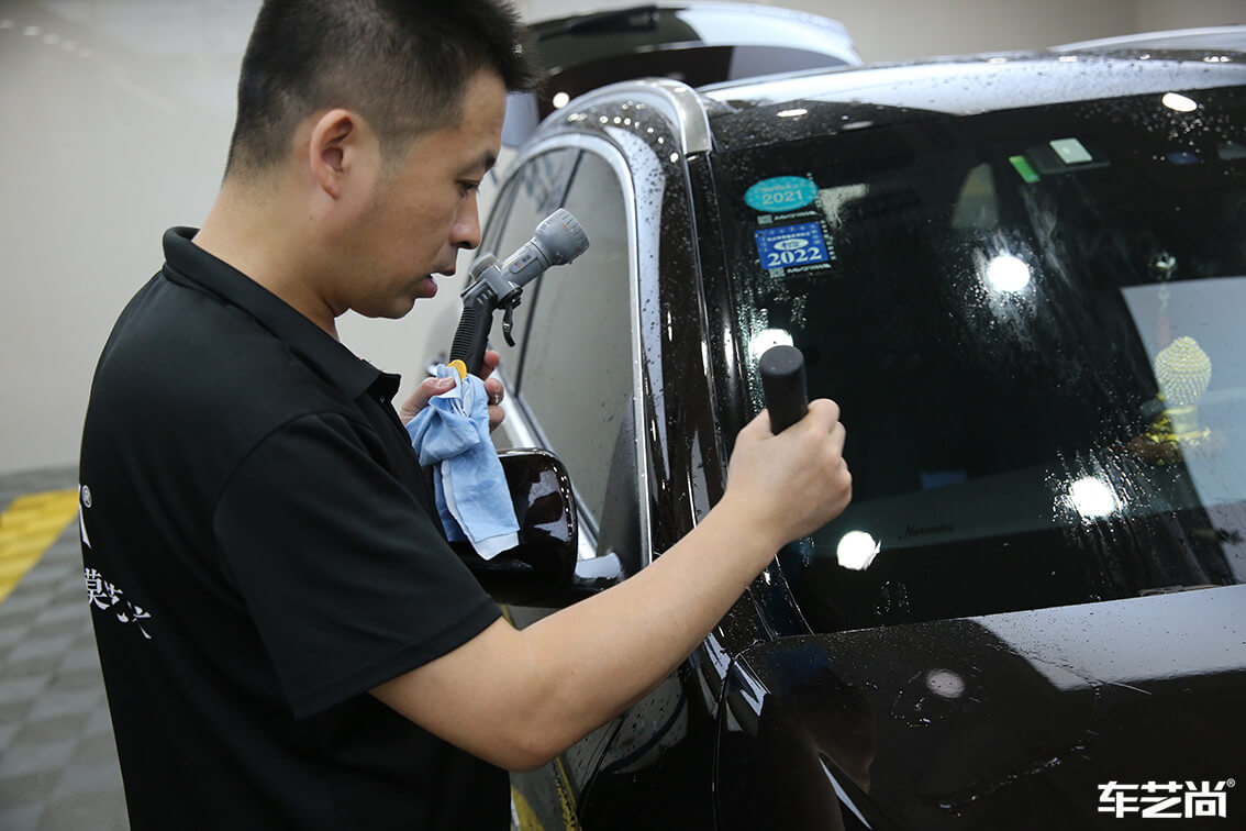 奔馳 GLC300施工威固隱形車(chē)衣案例流程展示（13）