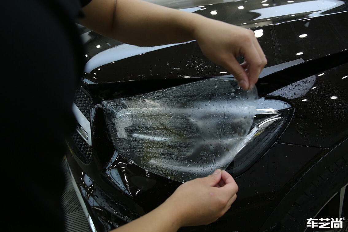奔馳 GLC300施工威固隱形車(chē)衣案例流程展示（17）