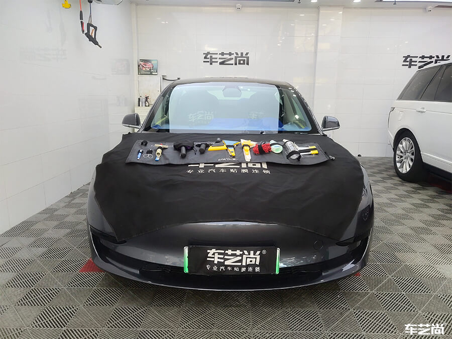 特斯拉Model 3裝貼威固漆面保護膜案例分享（5）