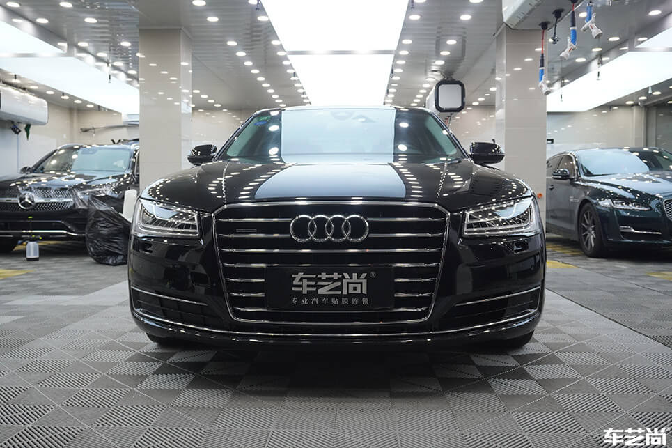 奧迪 A8裝貼威固隱形車衣，施工流程展示（17）