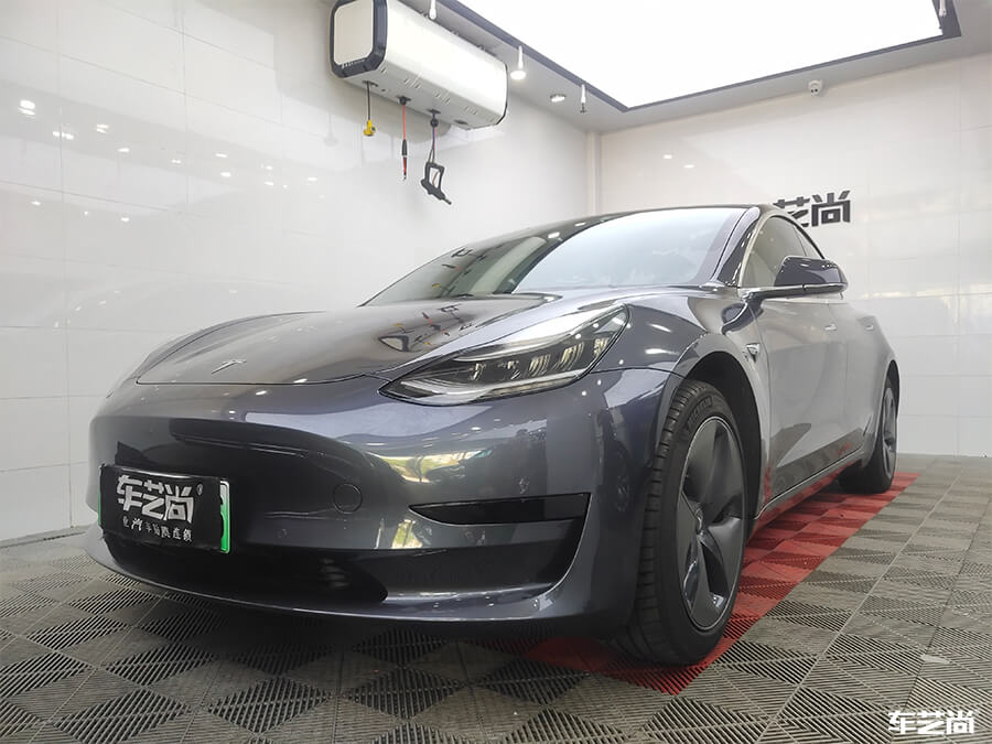 特斯拉Model 3裝貼威固漆面保護膜案例分享（14）