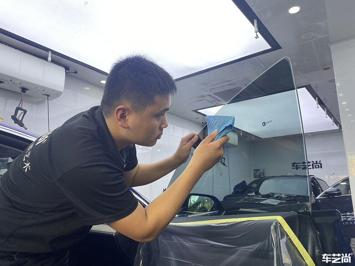特斯拉Model 3施工威固隔熱膜案例分享（8）