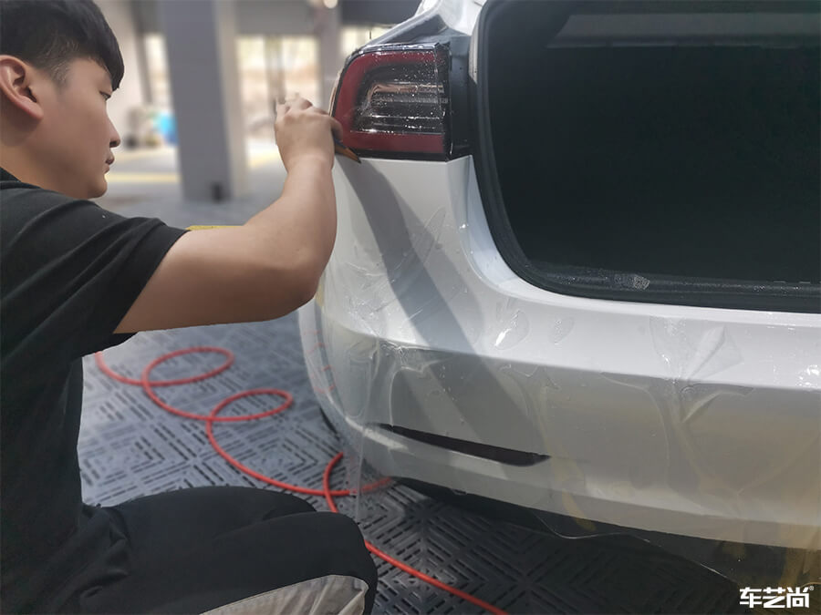 特斯拉Model 3施工羅利普斯隱形車衣案例分享（7）