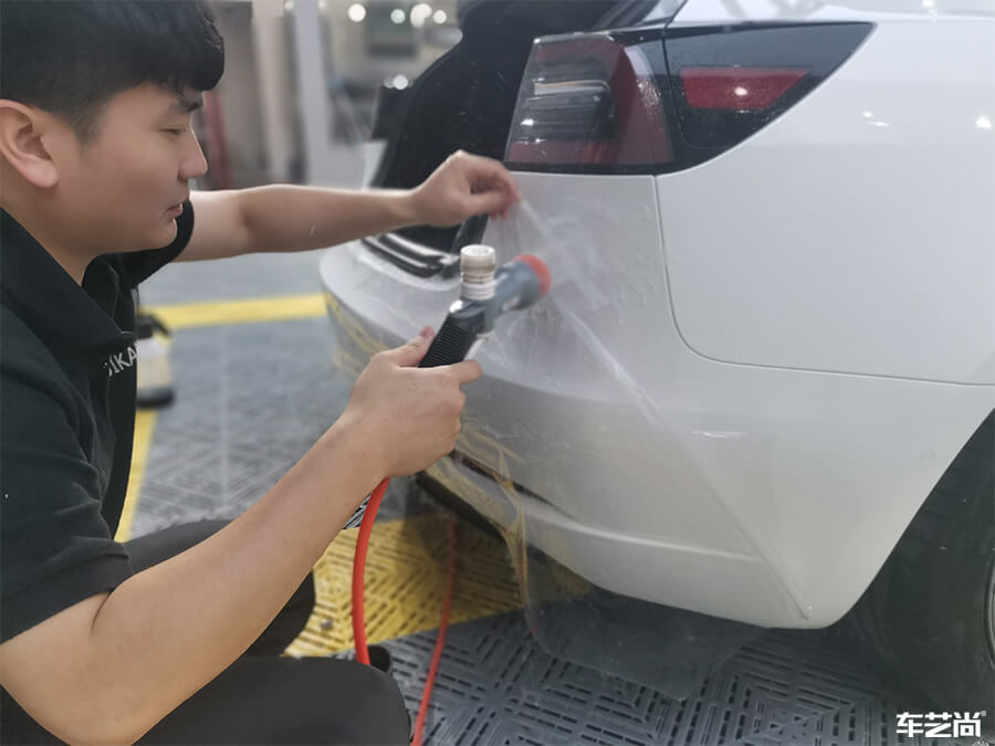 特斯拉Model 3施工羅利普斯隱形車衣案例分享（5）