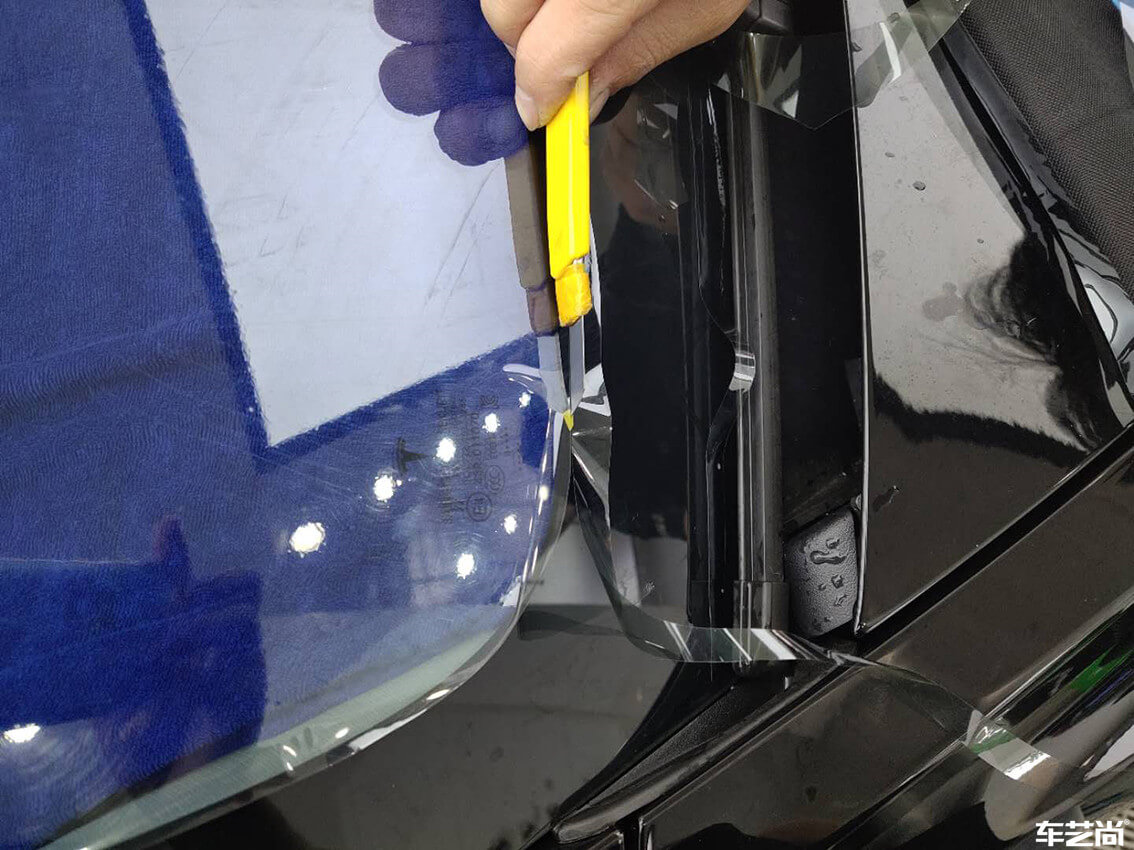 特斯拉Model 3施工威固隔熱膜，多重保護（4）