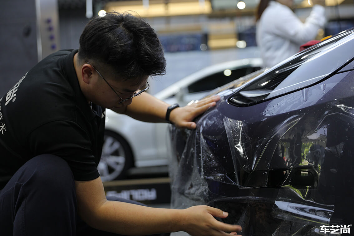 特斯拉Model 3施工威固漆面保護(hù)膜案例展示（2）