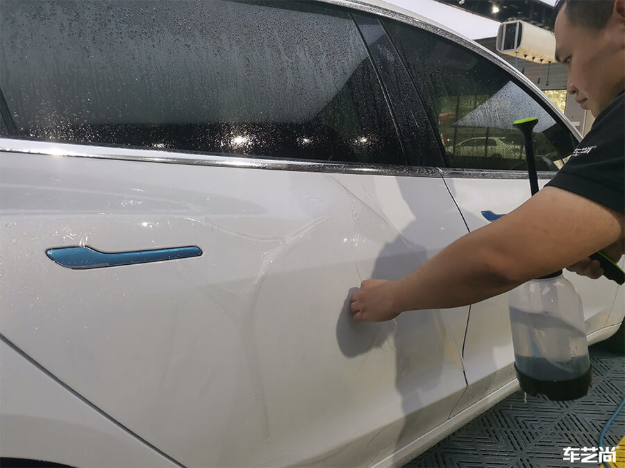 特斯拉Model 3施工羅利普斯隱形車衣案例分享（6）