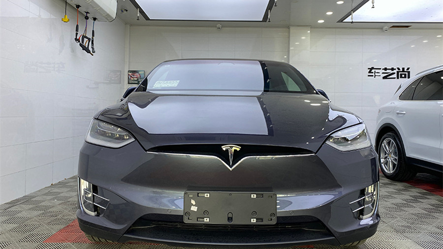 特斯拉Model X施工威固漆面保護膜案例分享
