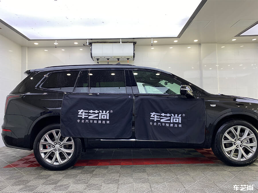 凱迪拉克裝貼威固隔熱膜，案例流程展示（5）