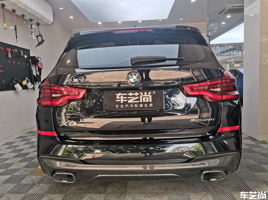 莘莊店施工案例：寶馬X3鍍膜美容洗車（12）