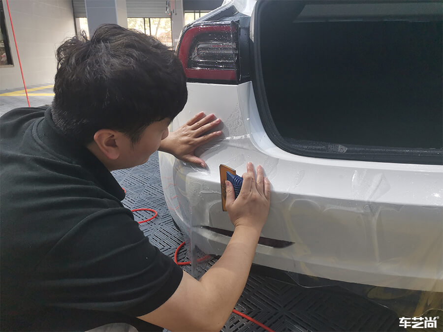 特斯拉Model 3施工羅利普斯隱形車衣案例分享（4）
