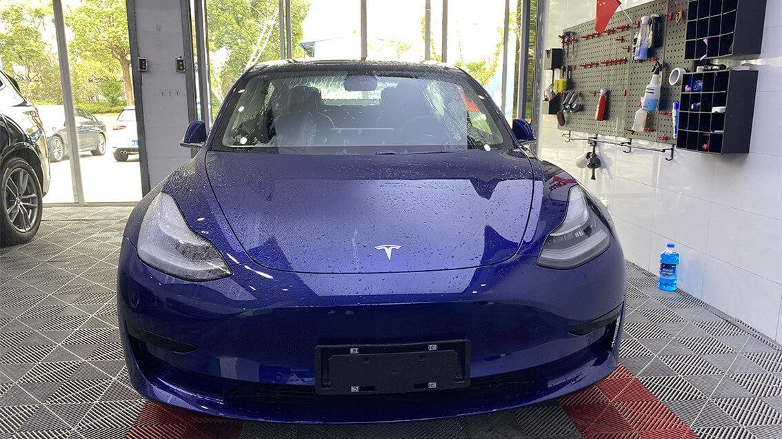 特斯拉Model 3施工威固隔熱膜案例分享