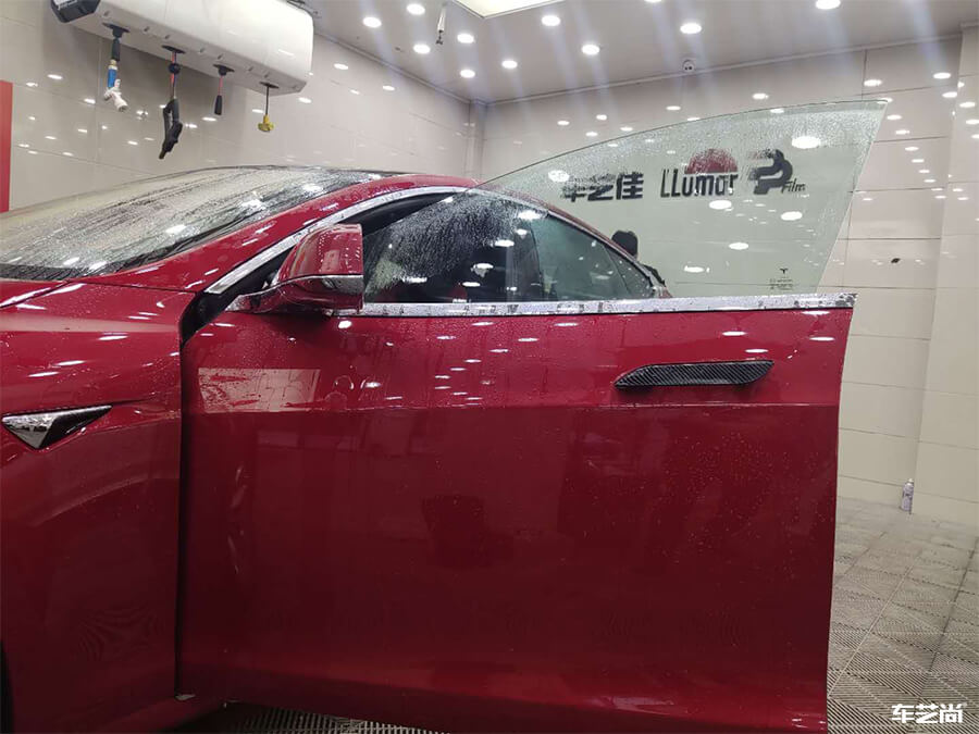 特斯拉Model 3施工威固隱形車衣案例分享（2）