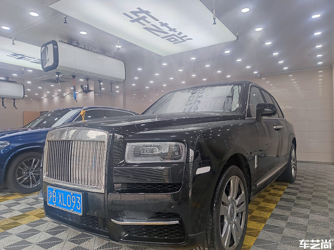 勞斯萊斯庫里南在車藝尚杭州旗艦店施工流程展示（1）