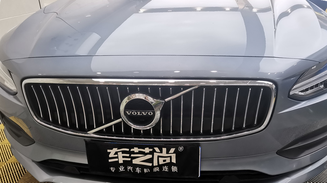 車藝尚莘莊店施工沃爾沃S90，水晶鍍膜流程展示