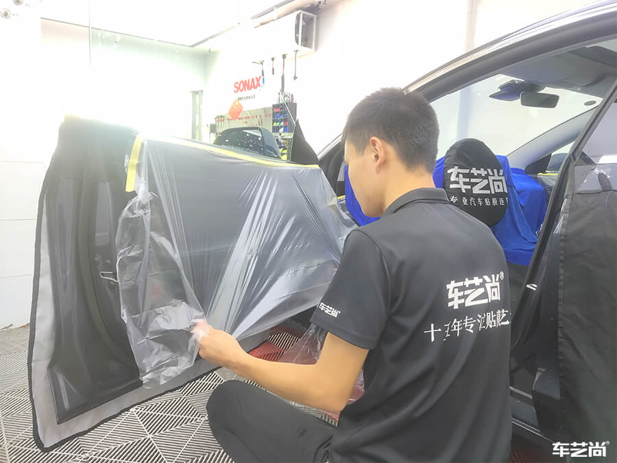 特斯拉Model 3裝貼威固漆面保護膜案例分享（3）