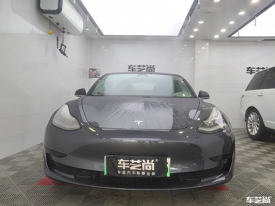 特斯拉Model 3裝貼威固漆面保護膜案例分享（2）
