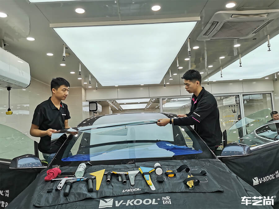 特斯拉Model X施工威固隔熱膜，案例展示（8）