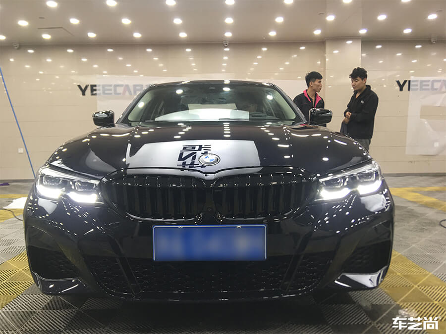 寶馬3系裝貼威固隱形車衣，流程展示（7）
