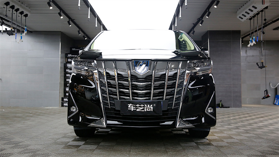 豐田埃爾法選擇車藝尚，施工隱形車衣案例分享