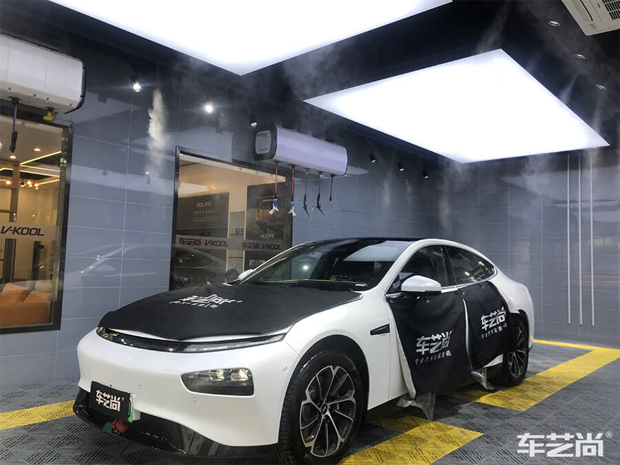 小鵬 P7極致防護(hù)，選擇車藝尚施工威固隔熱膜（3）