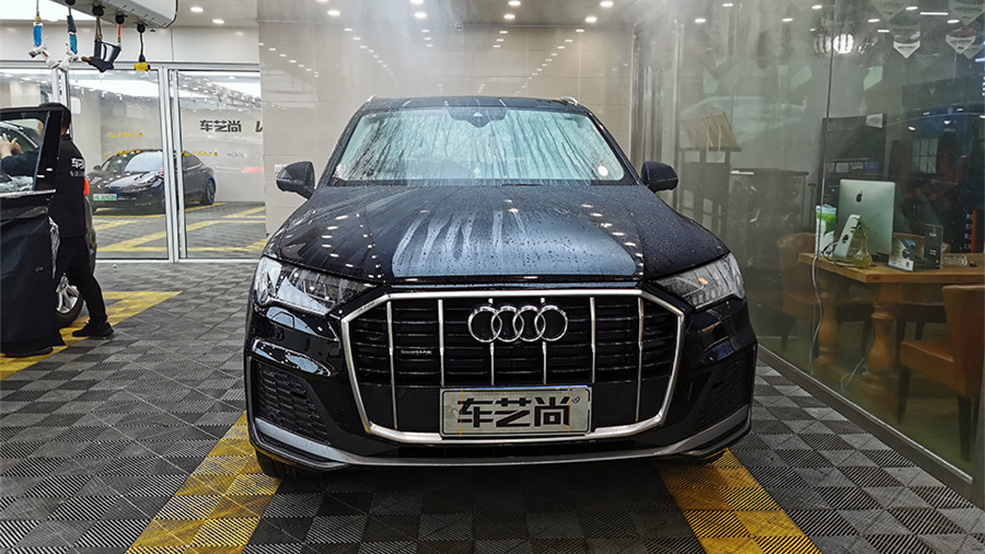 奧迪Q7裝貼威固隔熱膜，施工流程展示