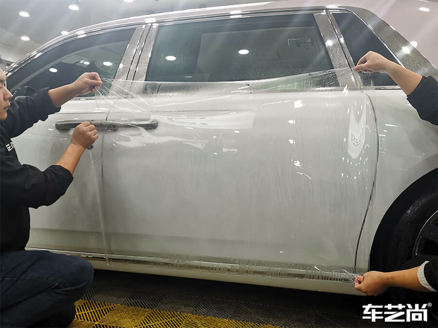 勞斯萊斯施工威固隱形車衣，流程展示（5）