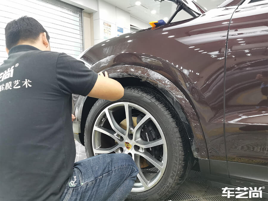 保時捷卡宴實(shí)貼威固隱形車衣效果怎么樣？（2）