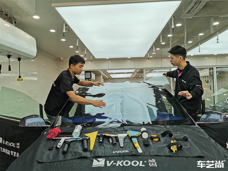 特斯拉Model X施工威固隔熱膜，案例展示（7）