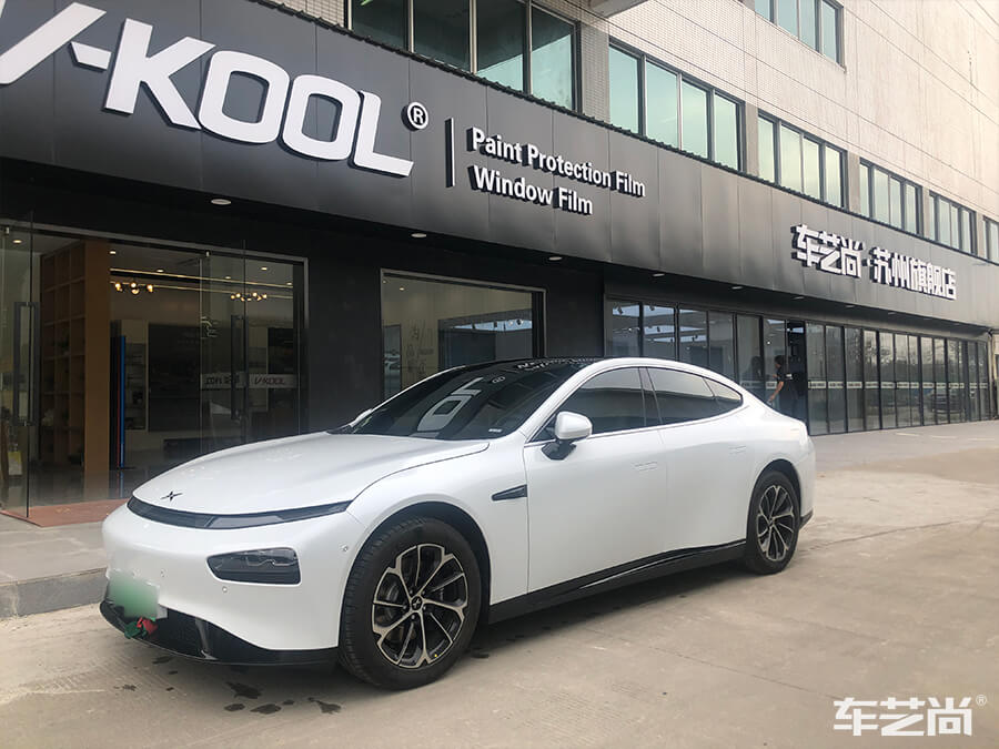 小鵬 P7極致防護(hù)，選擇車藝尚施工威固隔熱膜（12）
