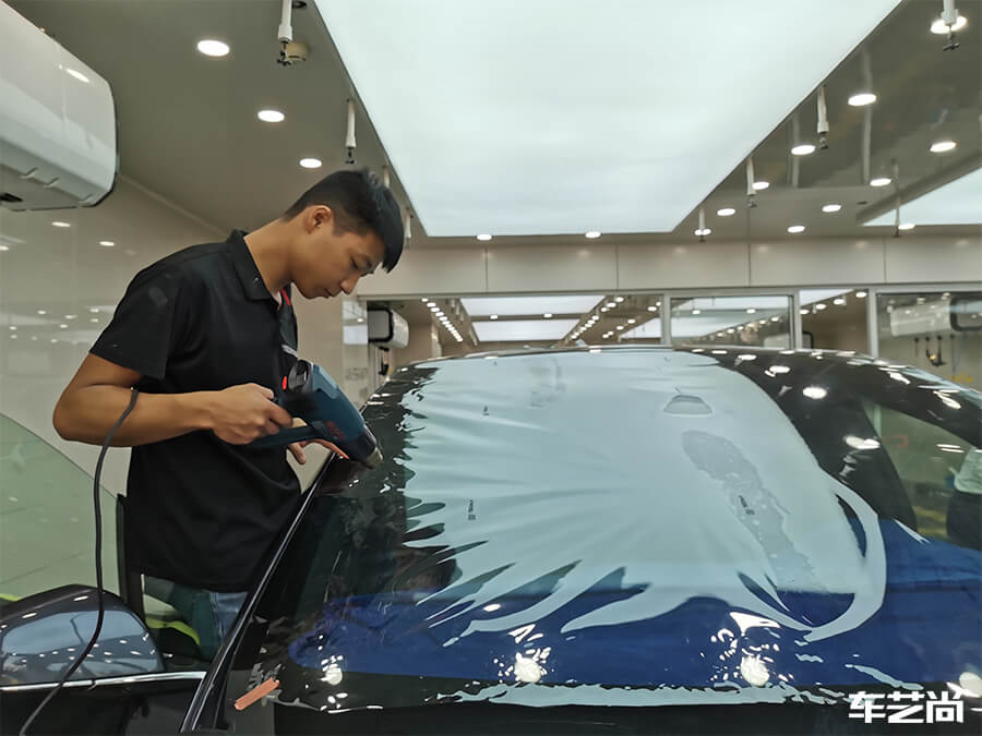 特斯拉Model X施工威固隔熱膜，案例展示（5）