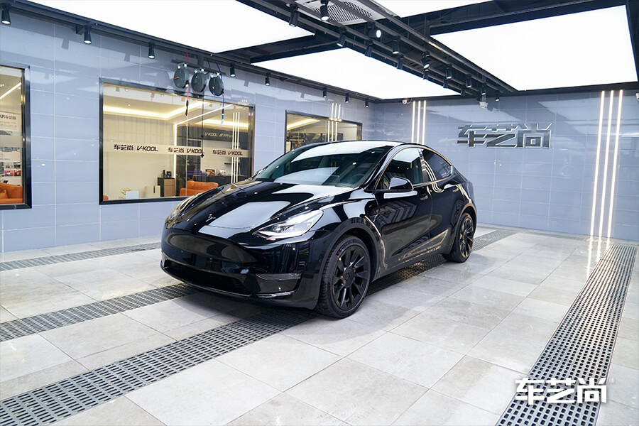 百公里加速幾秒的特斯拉MODEL Y，裝貼威固隔熱膜（17）