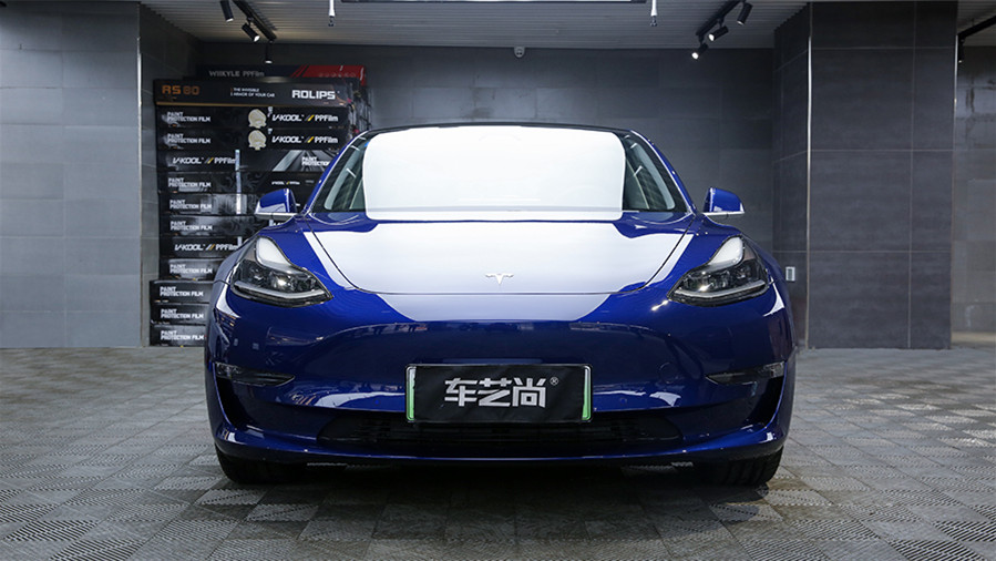 特斯拉Model 3選擇車藝尚，施工隱形車衣案例分享