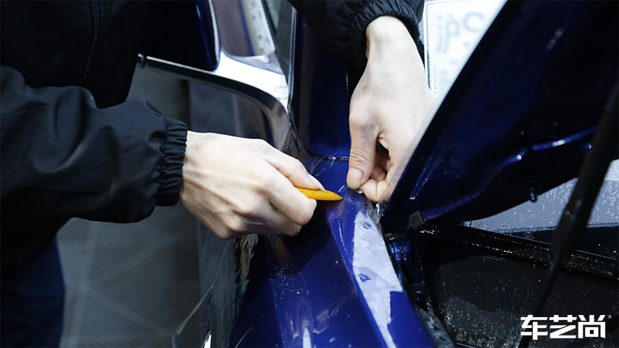 特斯拉Model 3選擇車藝尚，施工隱形車衣案例分享（7）