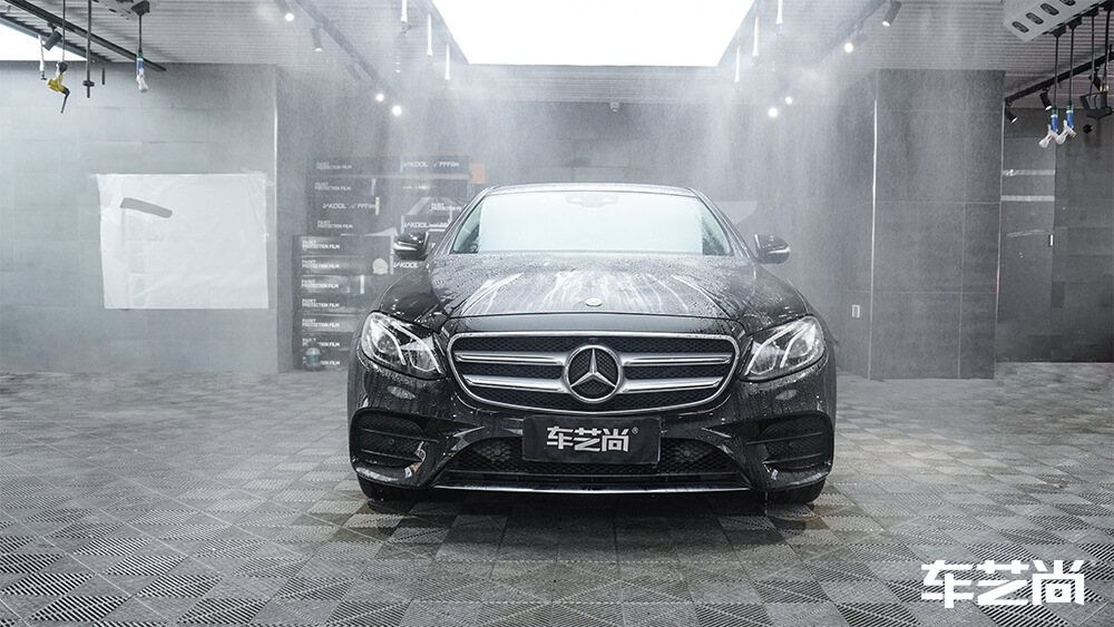 奔馳 E300L施工威固隱形車(chē)衣案例流程展示（1）
