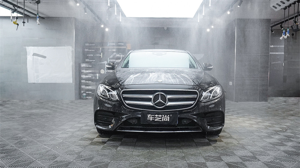 奔馳 E300L施工威固隱形車(chē)衣案例流程展示